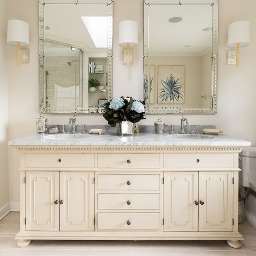 double sink with double mirrors in Dennis MA